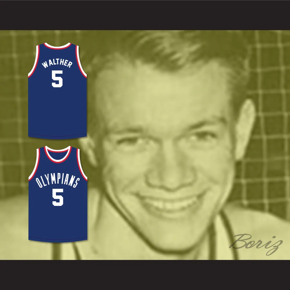 Paul Walther 5 Indianapolis Olympians Blue Basketball Jersey