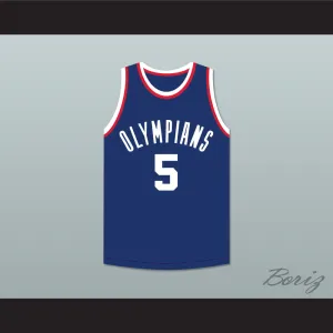 Paul Walther 5 Indianapolis Olympians Blue Basketball Jersey