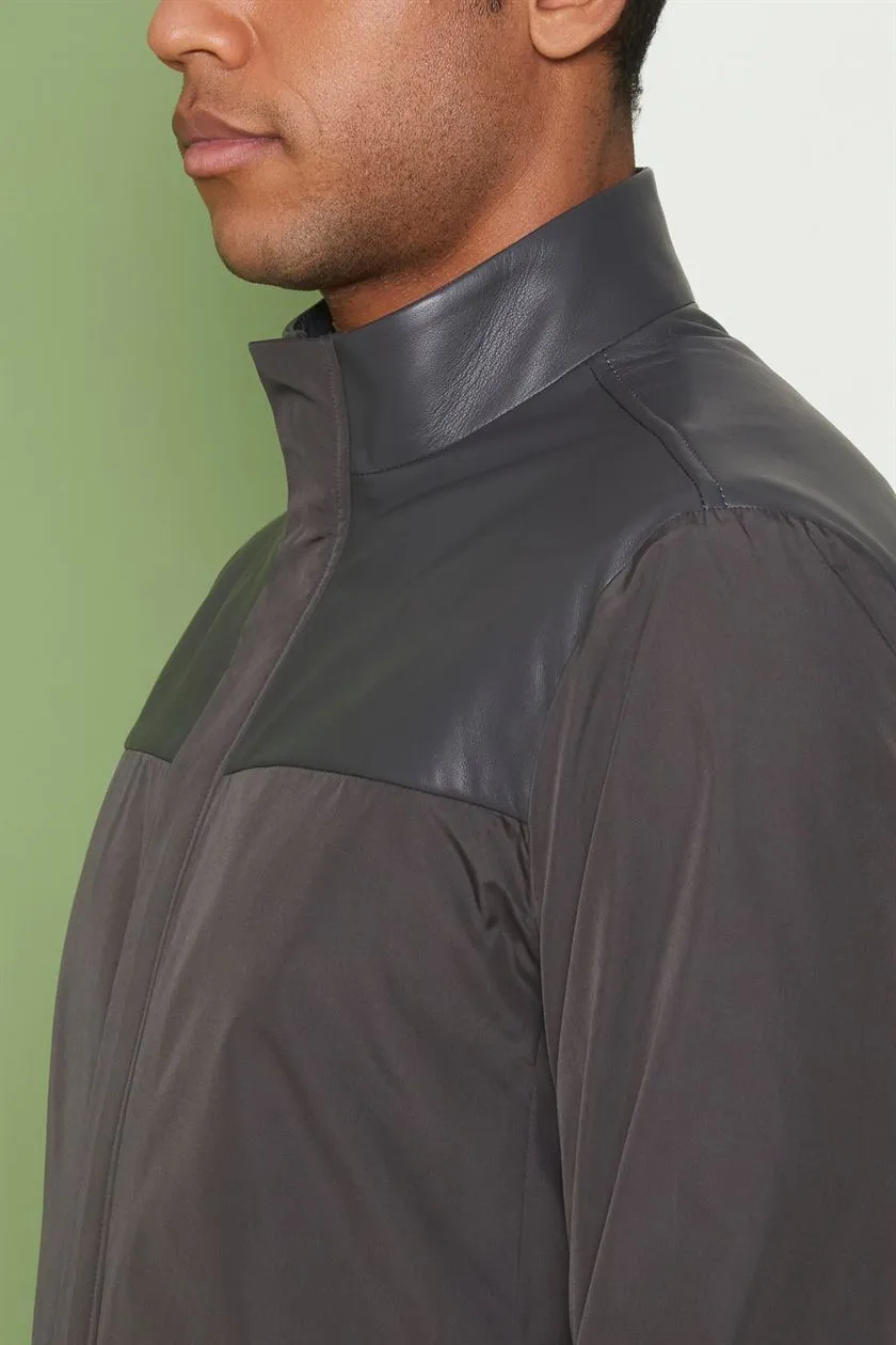 Perona   I   Mens -Outerwear-Fabric Jackets-Owen Pma-Fv21-47538-Charcoal Grey  AS8195