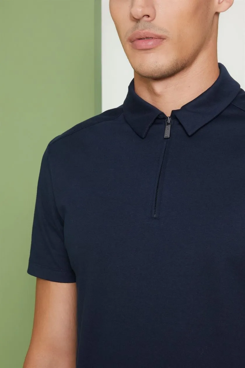 Perona   I   Mens-Thirts & Polos -Polos -Jose-Pma-Fv21-317-Navy  AS8072