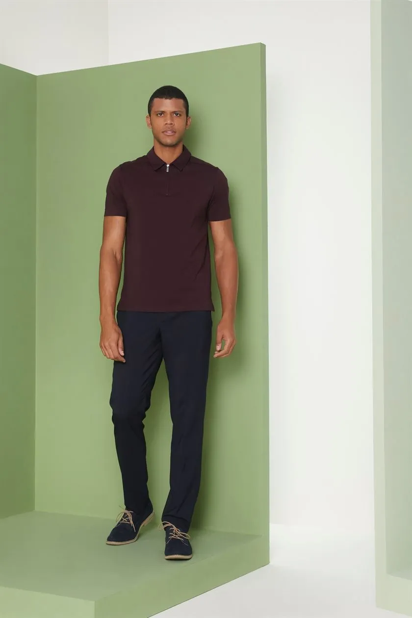Perona   I   Mens-Thirts & Polos -Polos -Jose-Pma-Fv21-317-Wine  AS7772