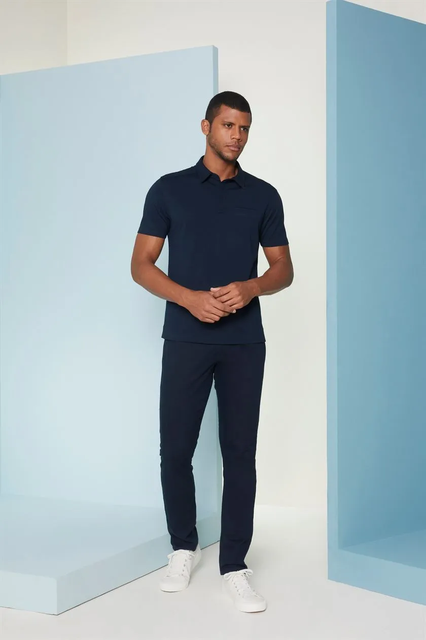 Perona   I   Mens-Thirts & Polos -Thirt-Daniel-Pma-Fv21-3002-Navy  AS7555