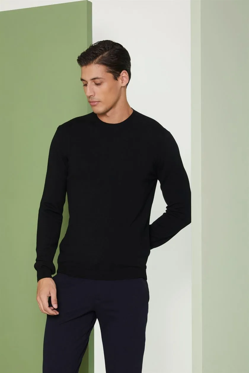 Perona   I   Mensweaters & Cardigansweater-Willie-Pma-Fv21-4096-Black  AS8308