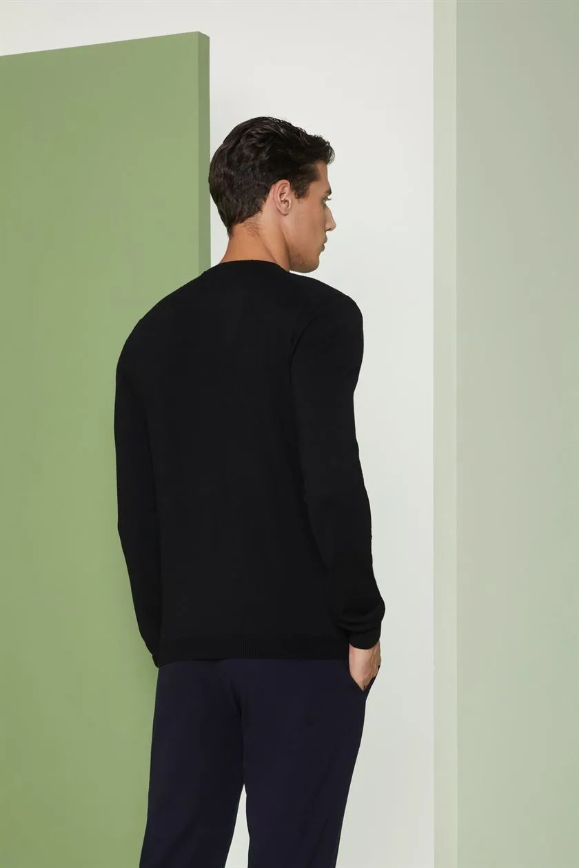 Perona   I   Mensweaters & Cardigansweater-Willie-Pma-Fv21-4096-Black  AS8308