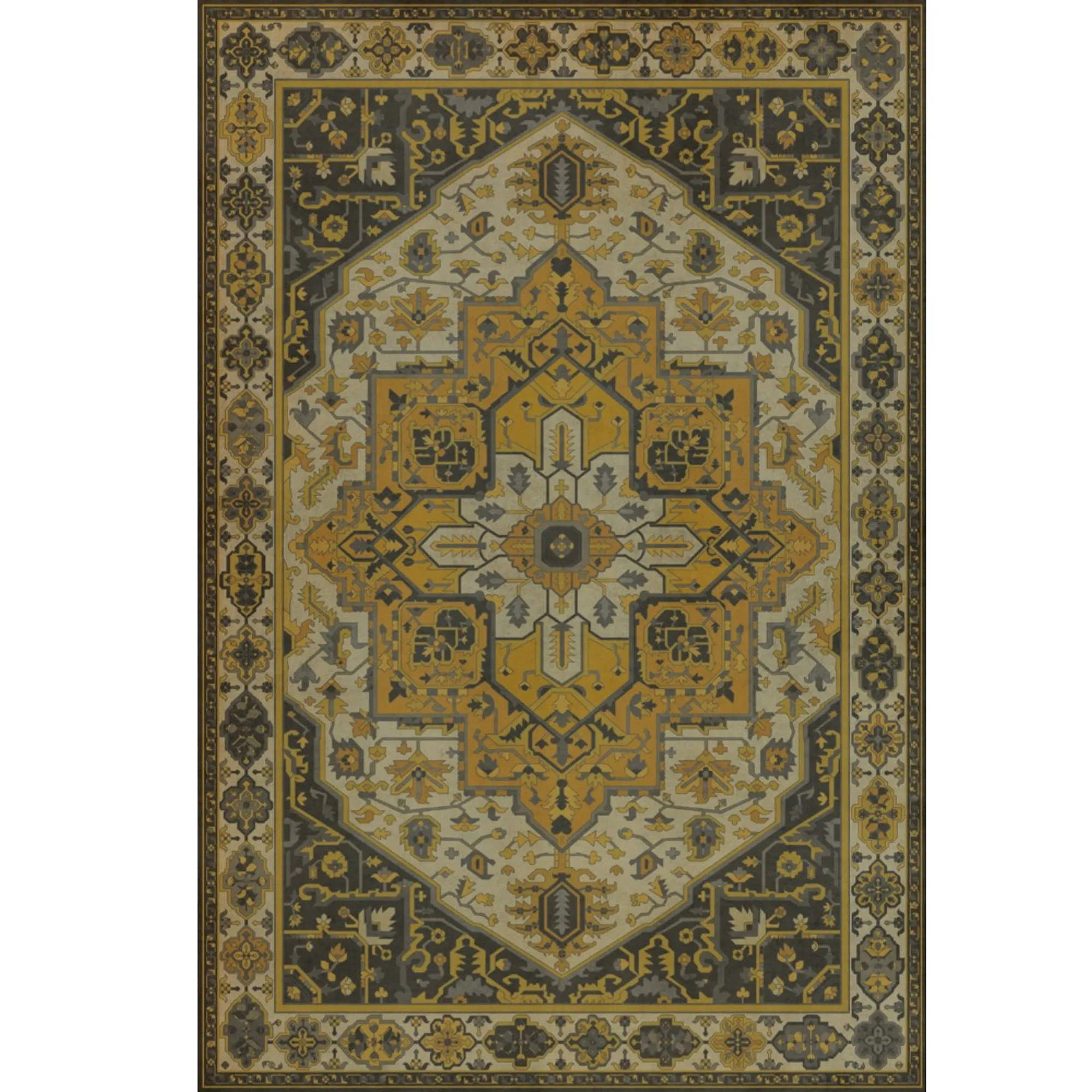 Persian Bazaar - Camelot "Charlemagne" Vinyl Floorcloth - Spicher & Co.