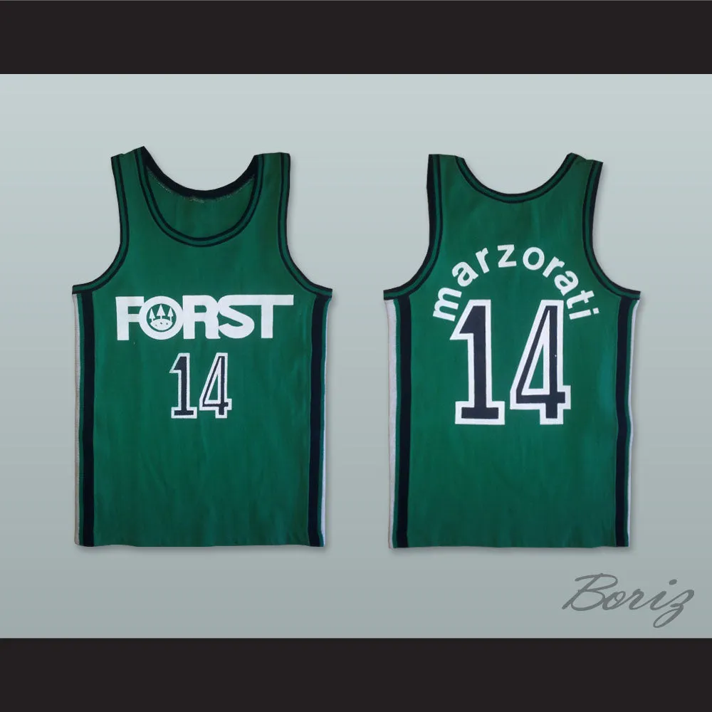 Pierluigi Marzorati 14 Forst Cantu Basketball Jersey