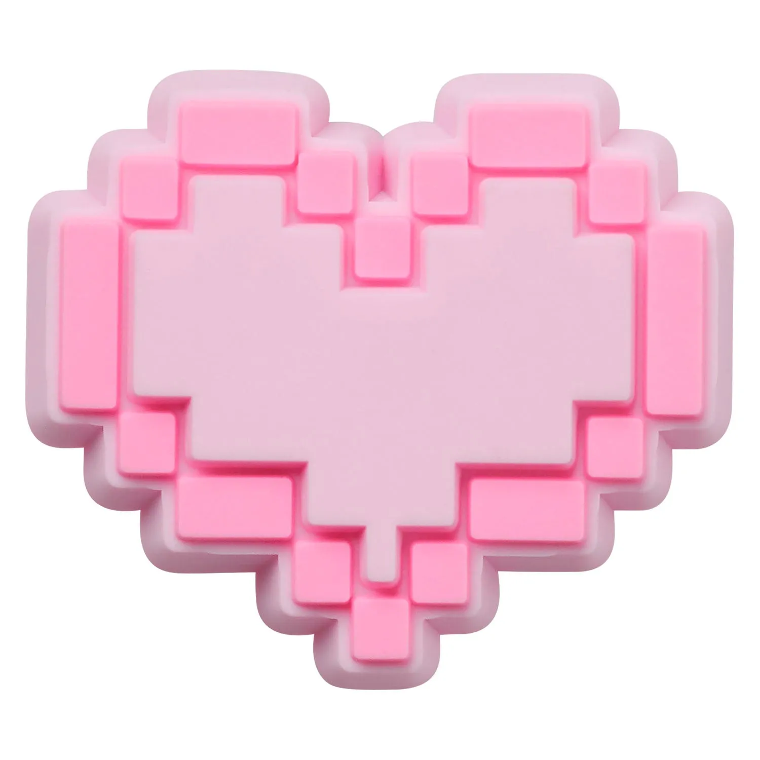 Pink Pixel Heart Jibbitz