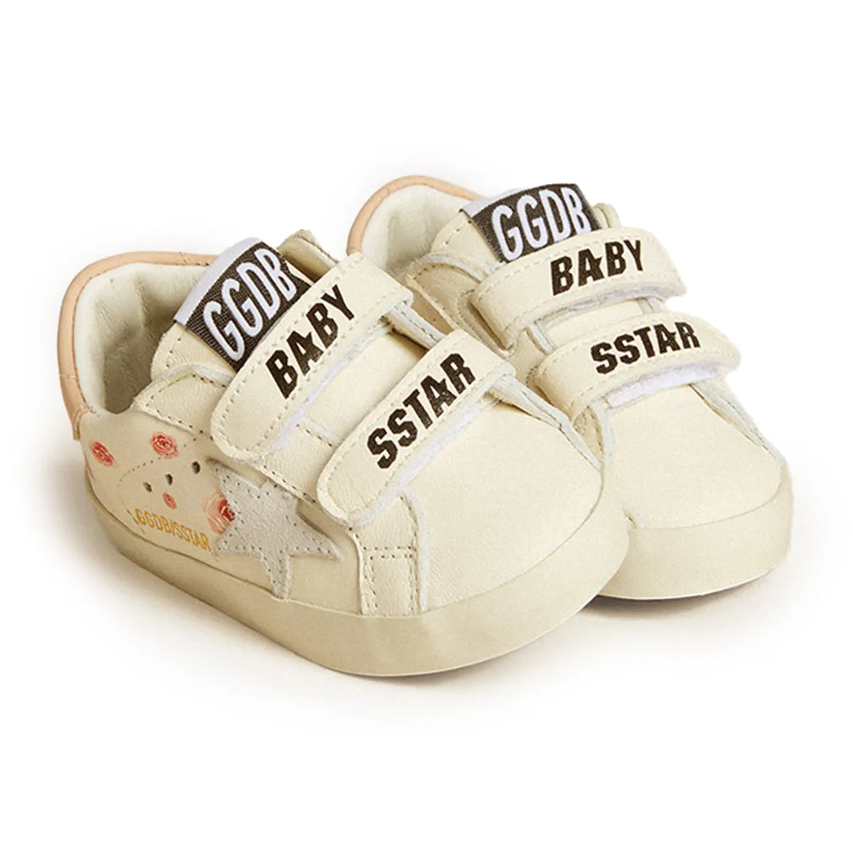 Pink Roses Baby School Sneaker