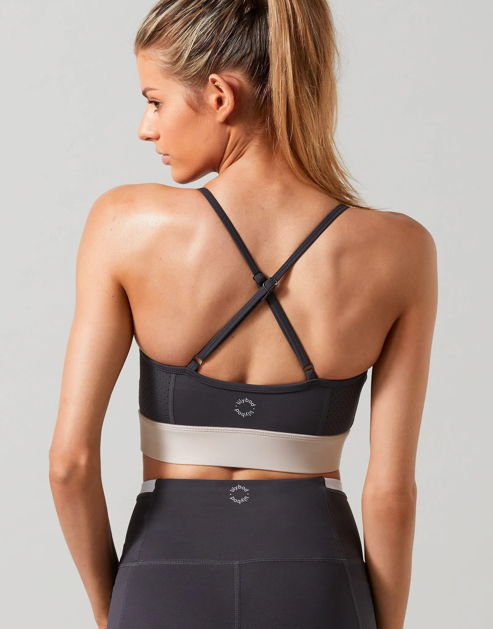Pipa Sports Bra in Slate, Flame & Nimbus