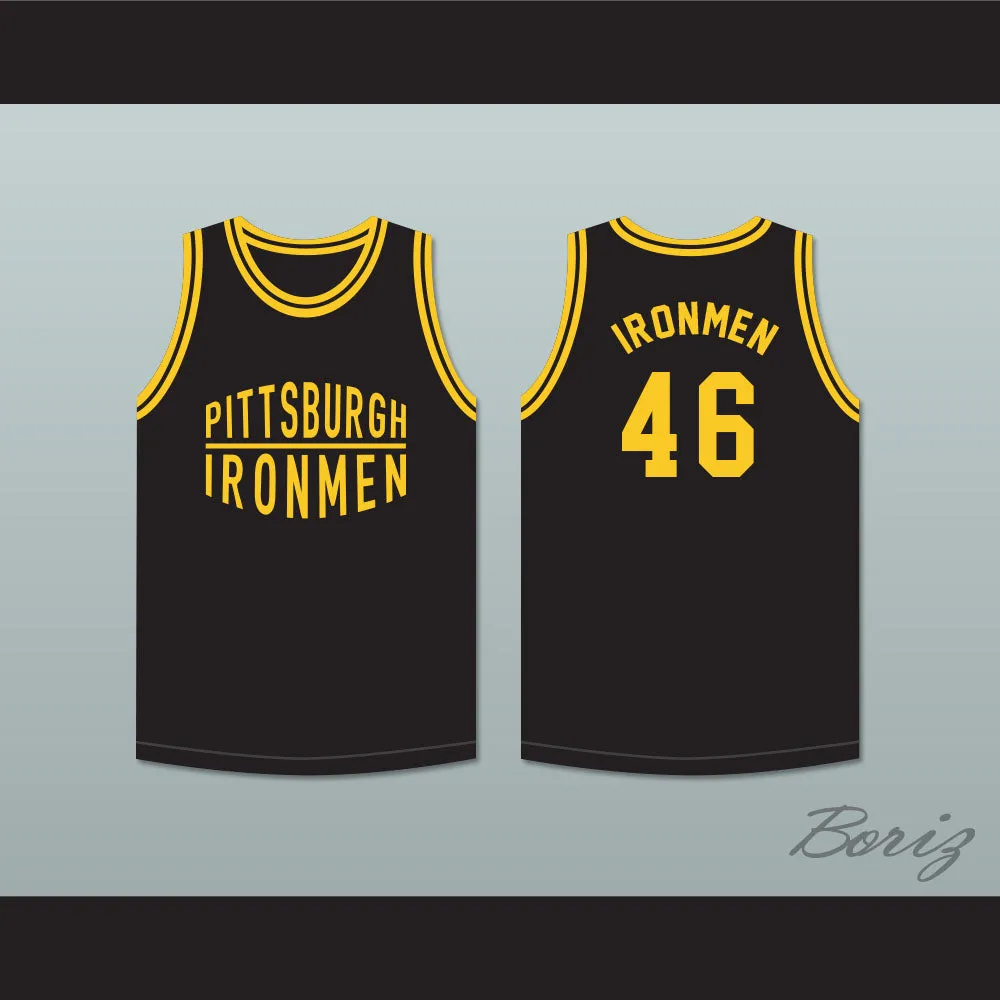 Pittsburgh Ironmen 46 Black Basketball Jersey