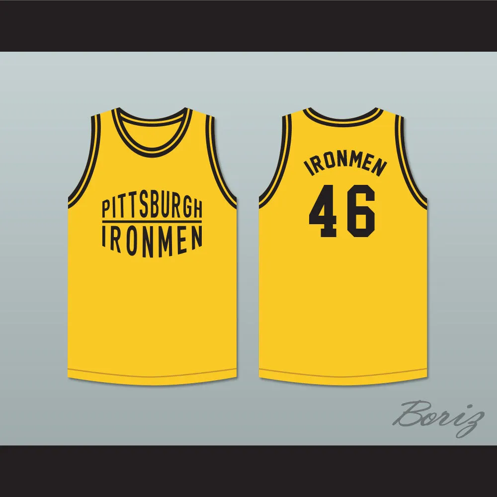 Pittsburgh Ironmen 46 Yellow Basketball Jersey