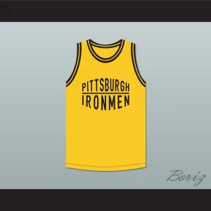 Pittsburgh Ironmen 46 Yellow Basketball Jersey