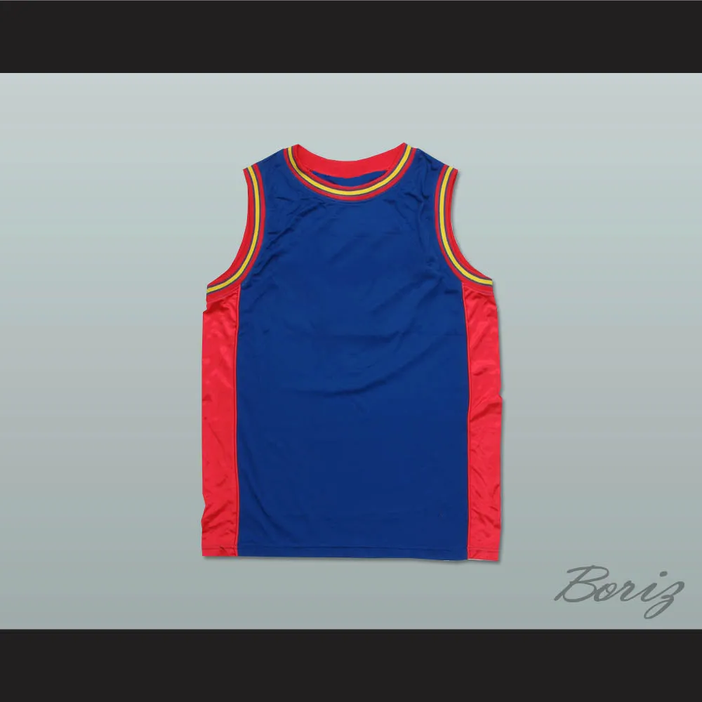 Plain Basketball Jersey Blue-Red-Yellow