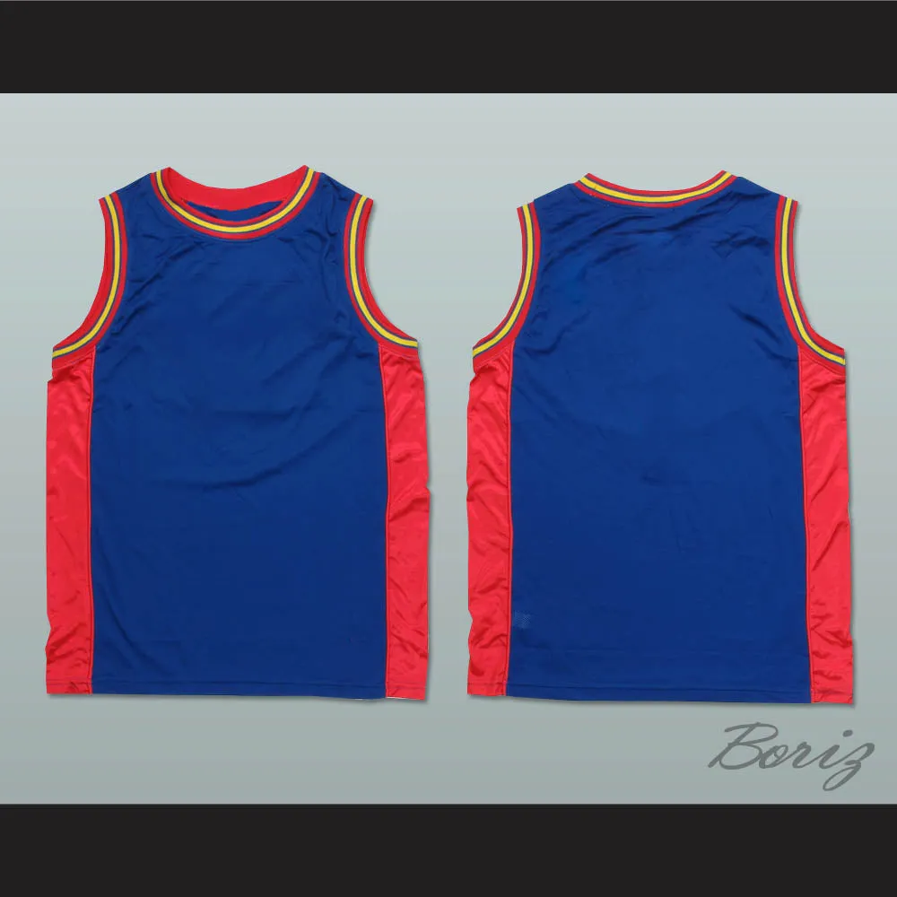 Plain Basketball Jersey Blue-Red-Yellow