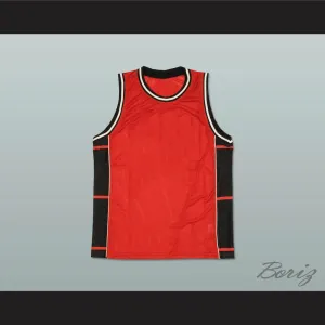 Plain Basketball Jersey Red-Black-White 2