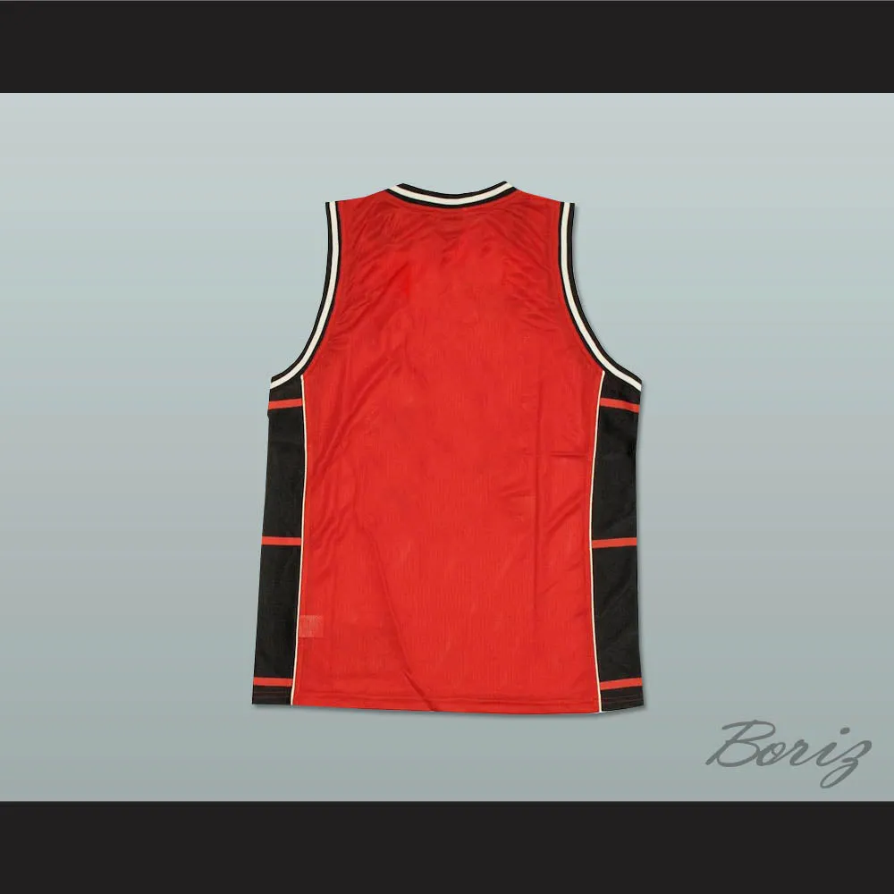 Plain Basketball Jersey Red-Black-White 2
