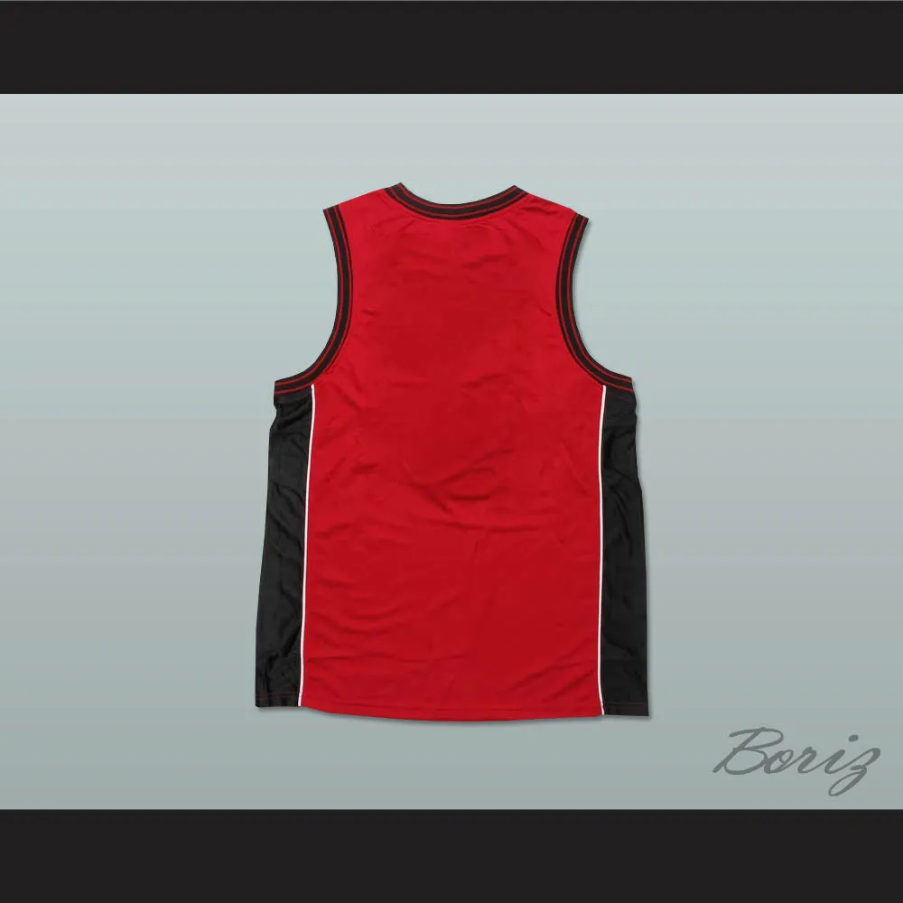 Plain Basketball Jersey Red-Black-White 3