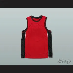 Plain Basketball Jersey Red-Black-White 3