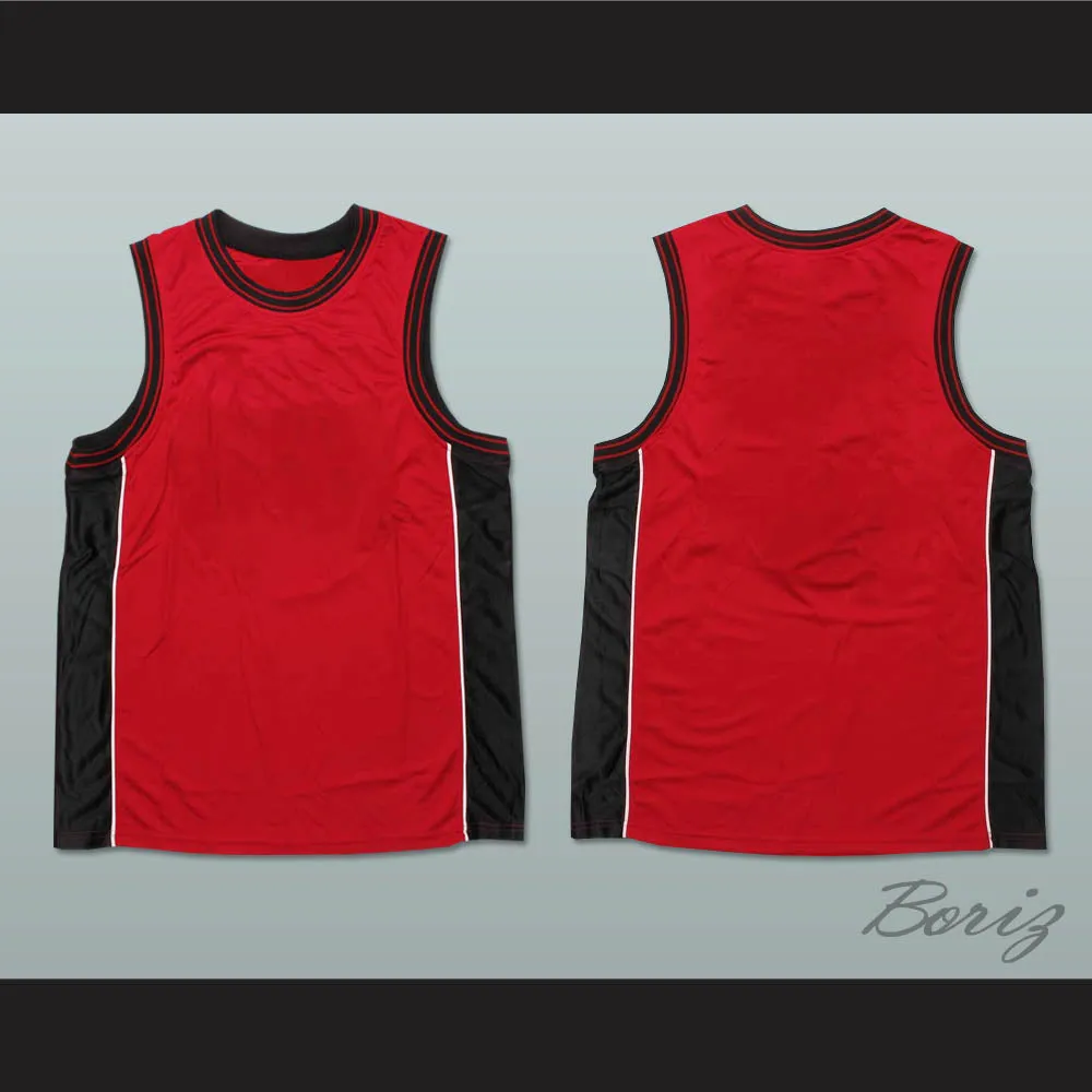Plain Basketball Jersey Red-Black-White 3