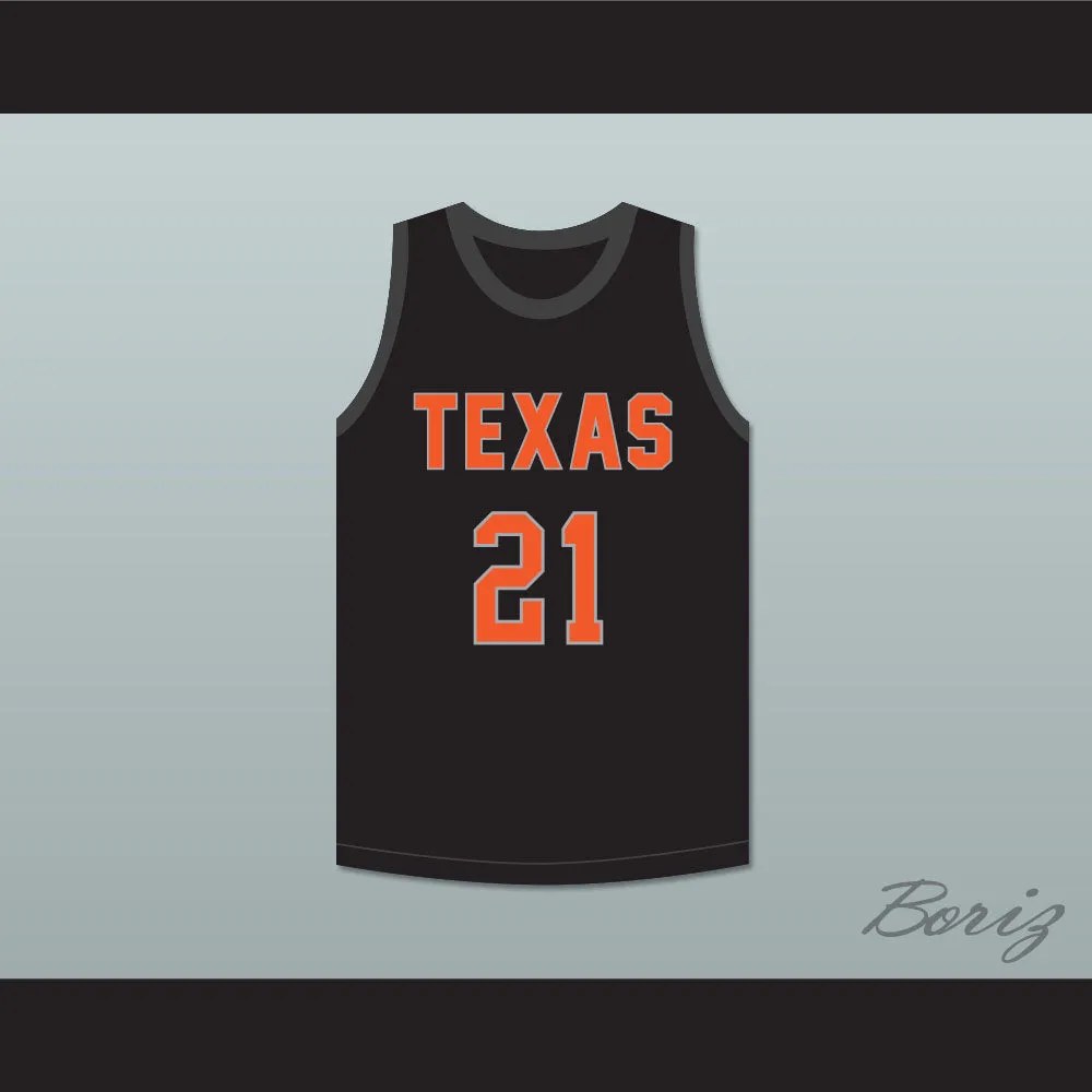 Player 21 Texas D1 Ambassadors AAU Black Basketball Jersey 2