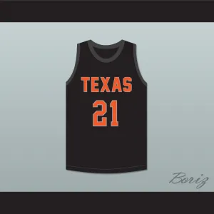 Player 21 Texas D1 Ambassadors AAU Black Basketball Jersey 2