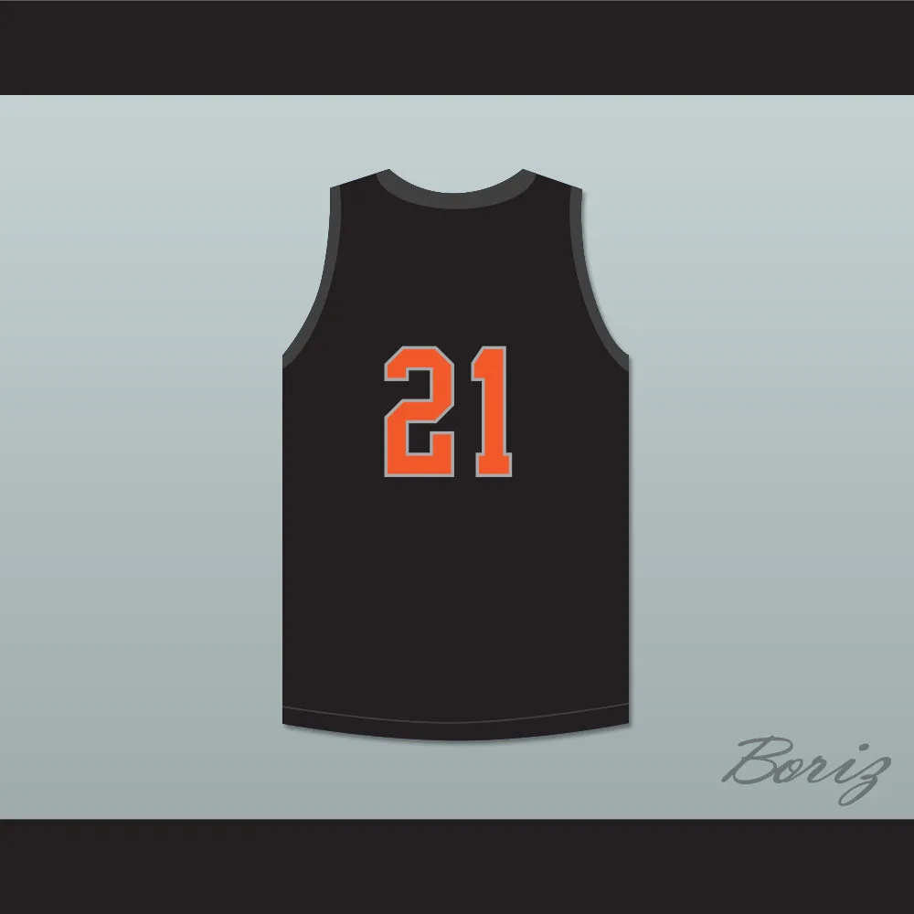 Player 21 Texas D1 Ambassadors AAU Black Basketball Jersey 2