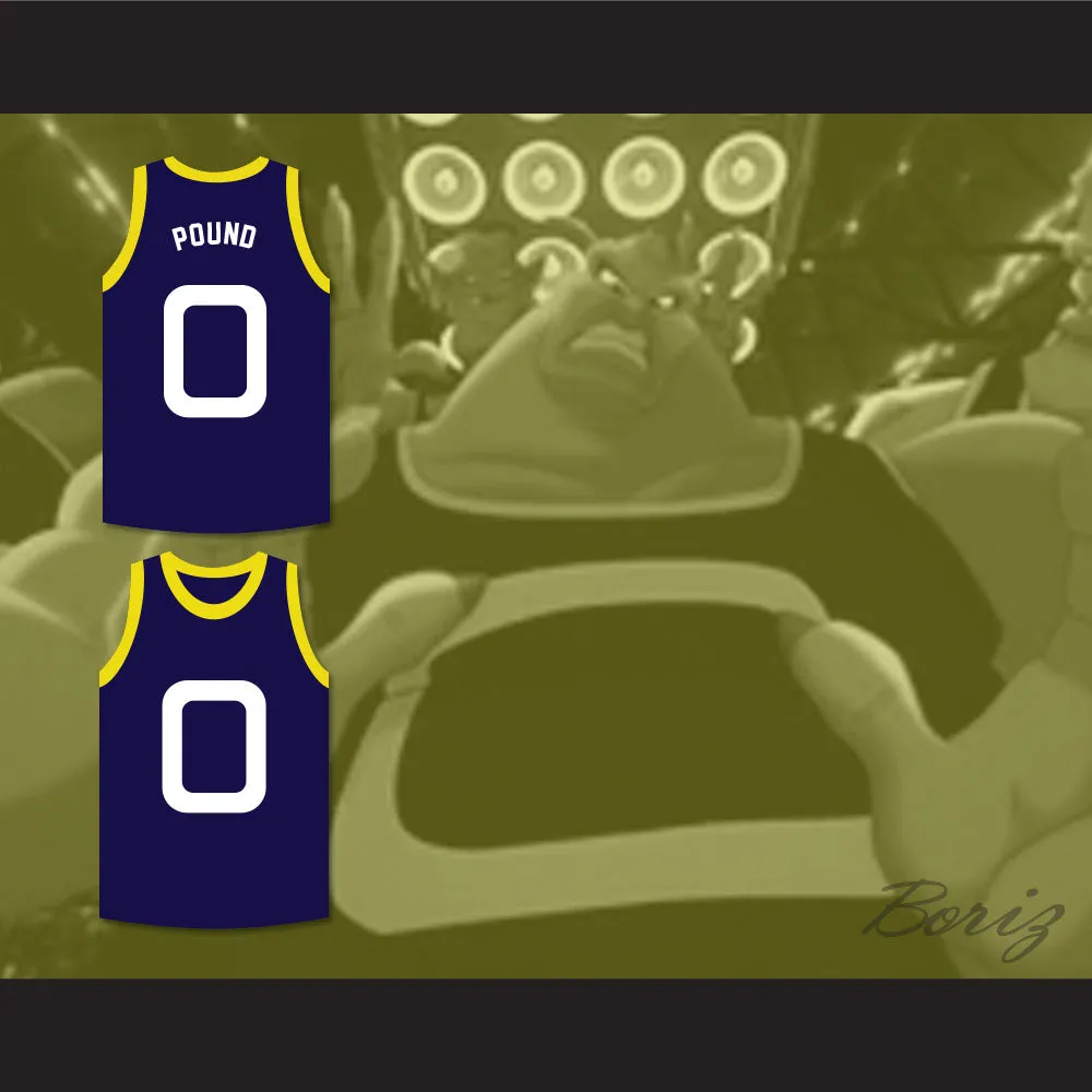 Pound 0 Monstars Dark Blue Basketball Jersey Space Jam