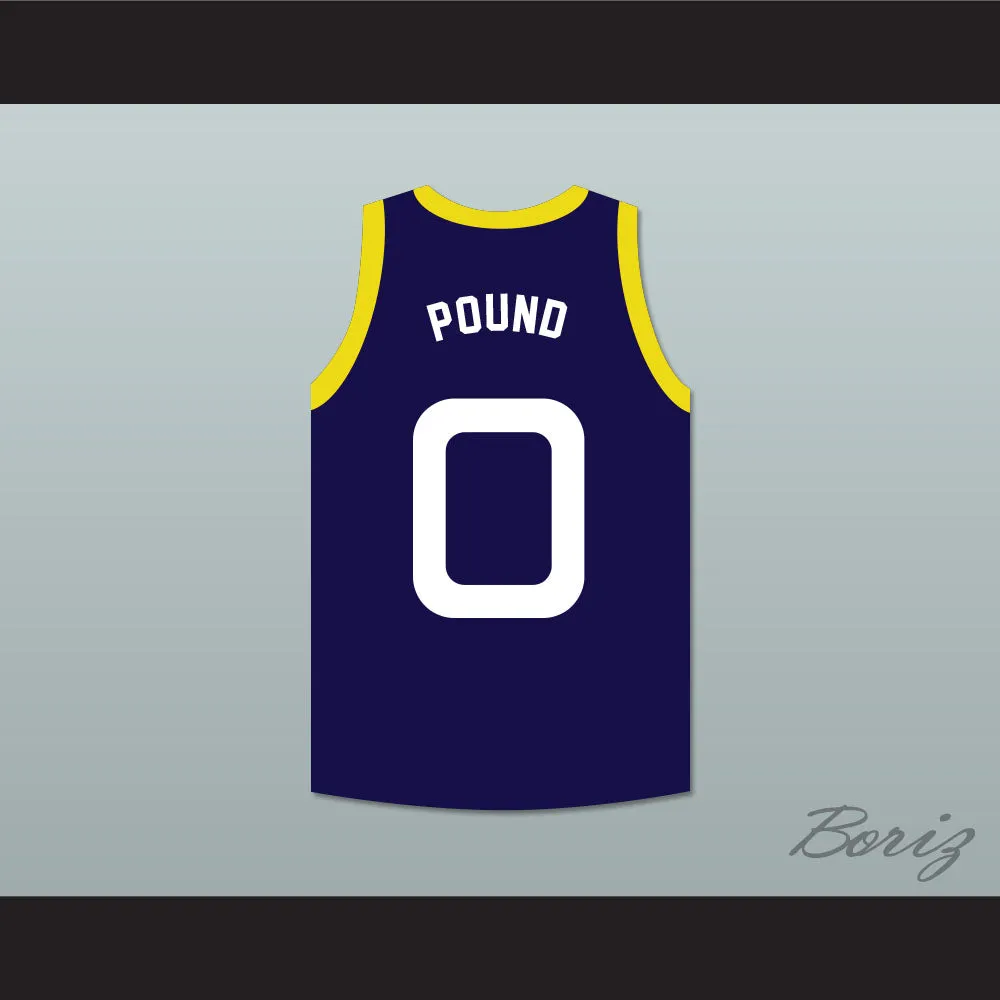 Pound 0 Monstars Dark Blue Basketball Jersey Space Jam
