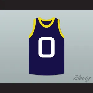Pound 0 Monstars Dark Blue Basketball Jersey Space Jam