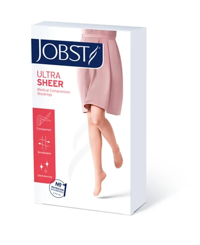 PR/1 JOBST ULTRASHEER WOMEN, PANTYHOSE, 20-30MMHG, LG, SUN BRONZE, CLOSED TOE