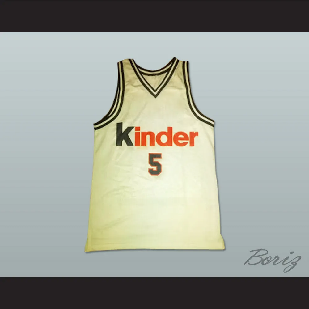Predrag Sasha Danilovic 5 Virtus Kinder Bologna Beograd Basketball Jersey