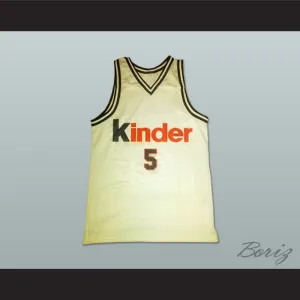 Predrag Sasha Danilovic 5 Virtus Kinder Bologna Beograd Basketball Jersey