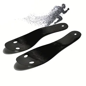Premium Carbon Fiber Insoles for Running - Full Palm Arch Support, Strong Boost, Enhanced Stability, Anti-Torsion for Basketball, Sizes 36-45