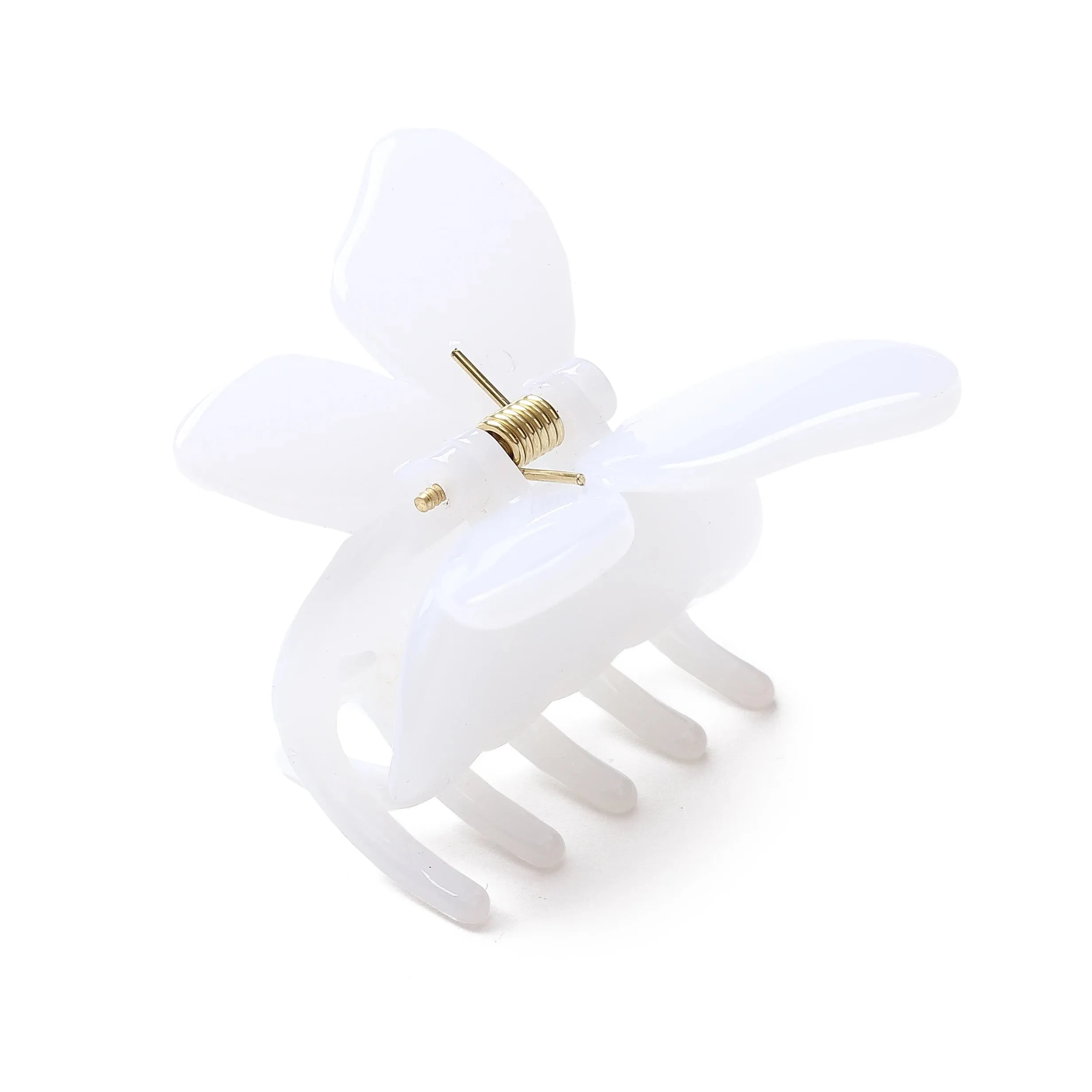 Prettyou 6cm×5cm Small Size Hair Claw Butterfly Design Comfortable Plastic All Seasons Claw Banana Clip Accessories for Women