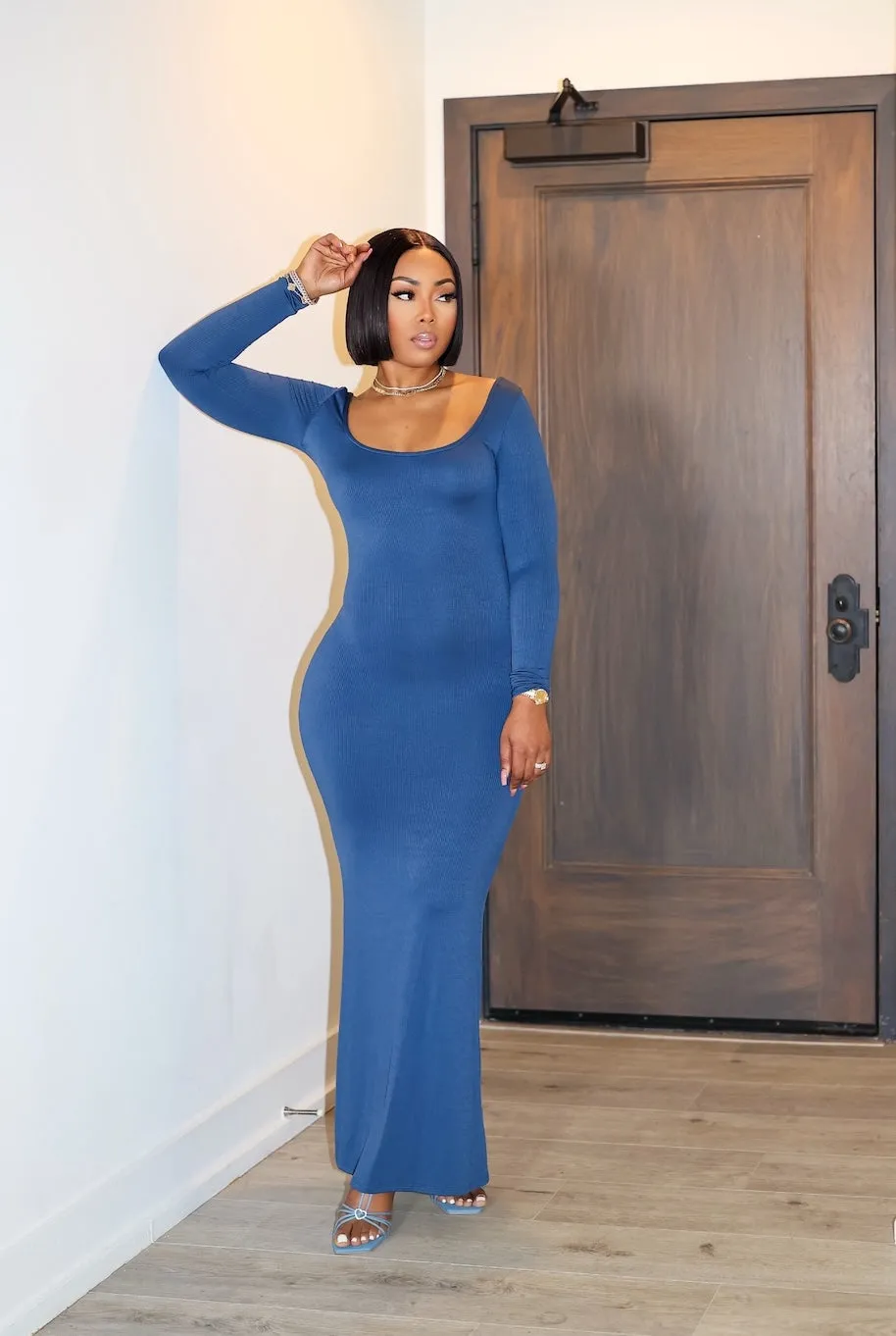 Promise To Love Dress (Dark Denim)