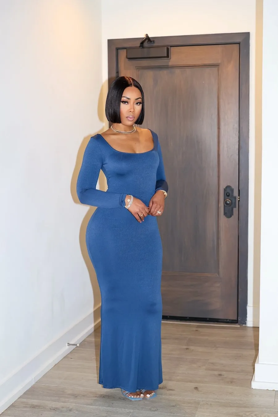 Promise To Love Dress (Dark Denim)