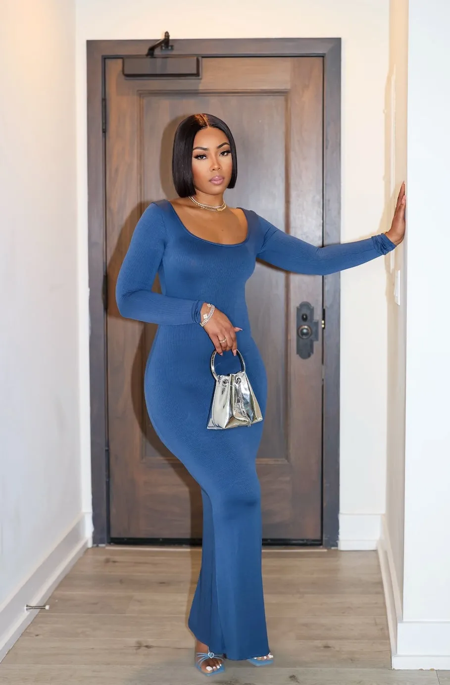 Promise To Love Dress (Dark Denim)