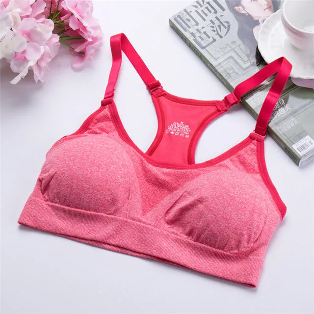 Push Up Athletic Sports Bra