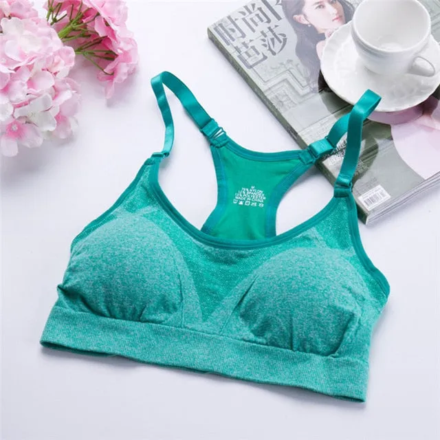 Push Up Athletic Sports Bra