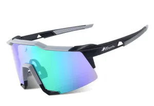"Eclipse" Sports Performance Sunglasses (Black w/ Grey)