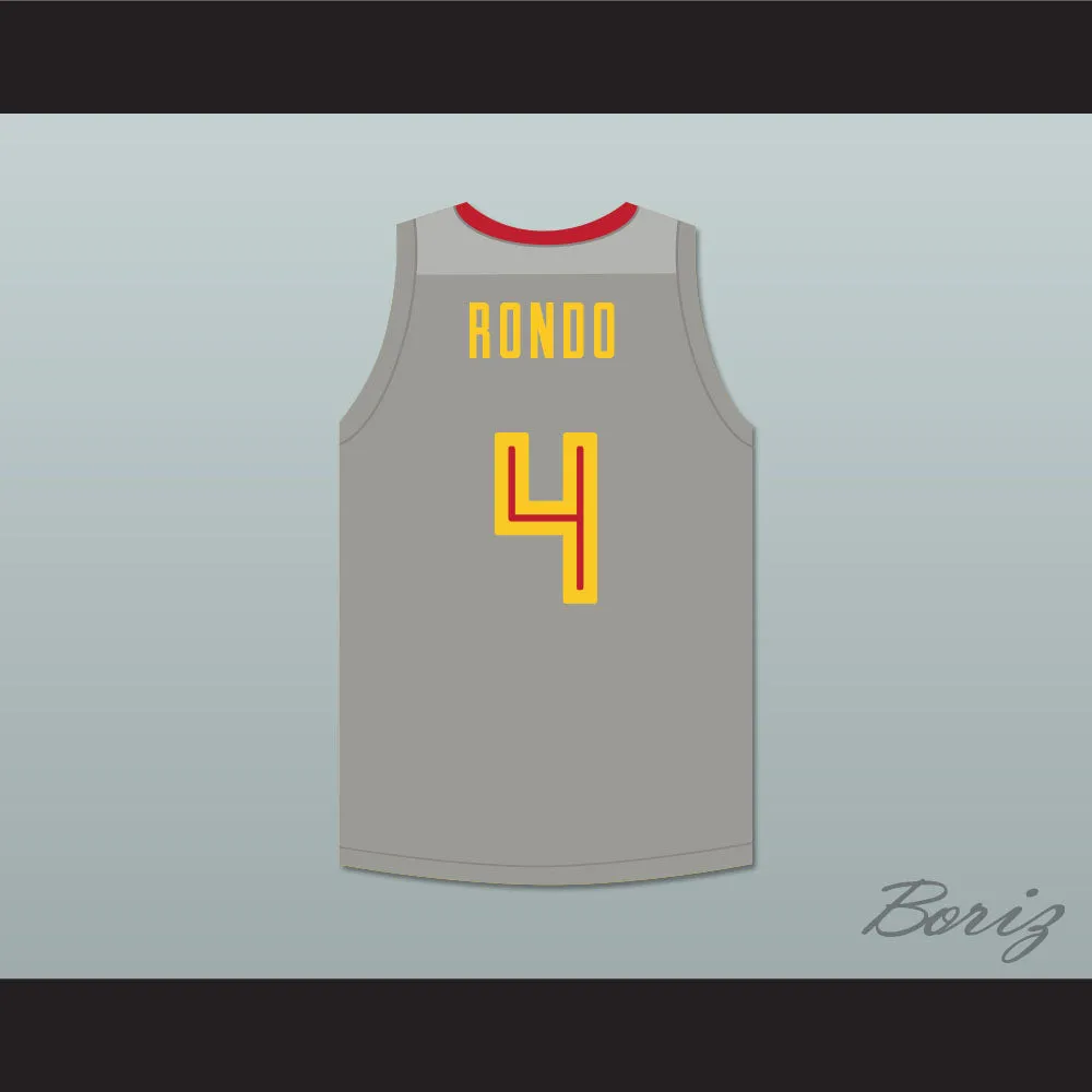 Rajon Rondo 4 Oak Hill Academy Gray Basketball Jersey