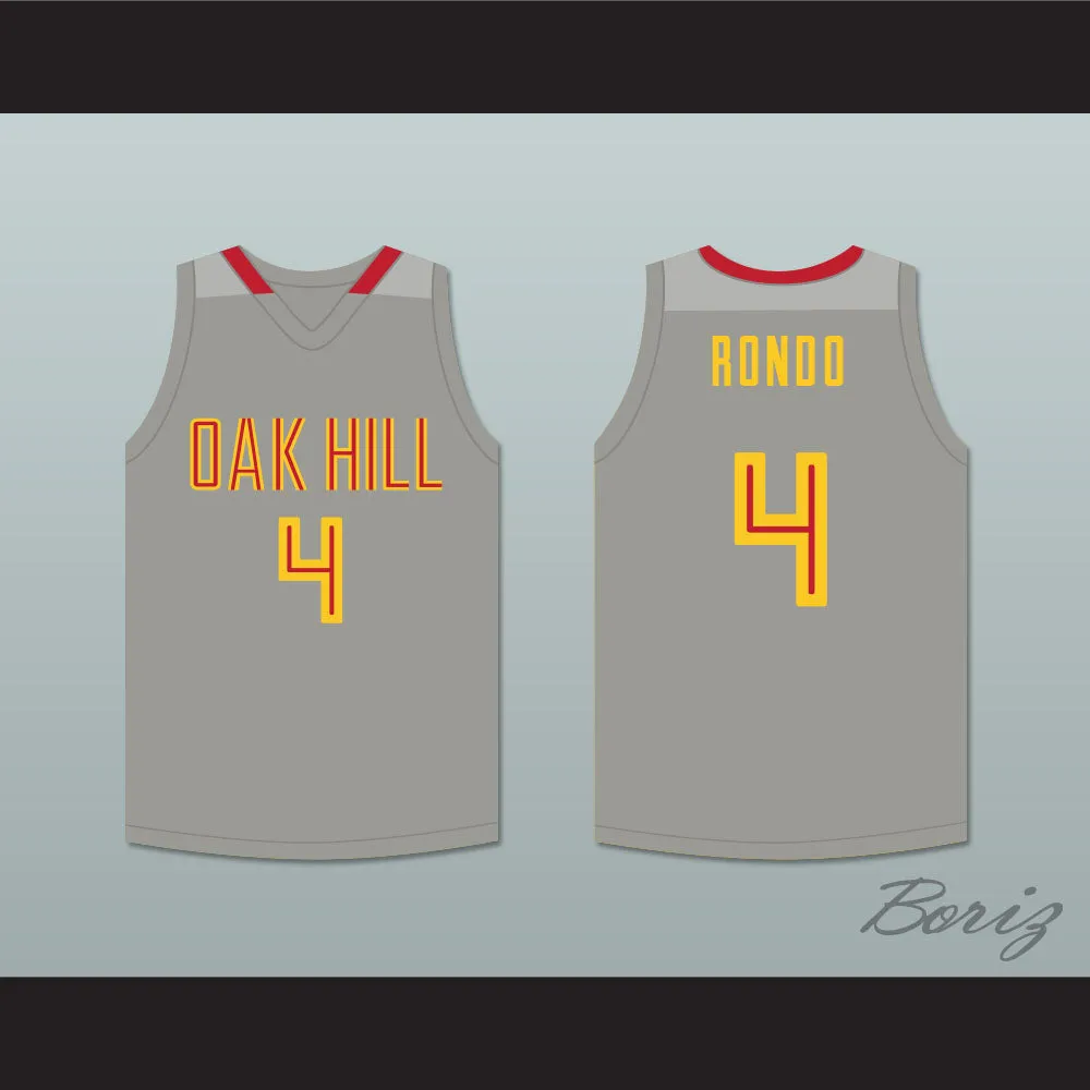 Rajon Rondo 4 Oak Hill Academy Gray Basketball Jersey