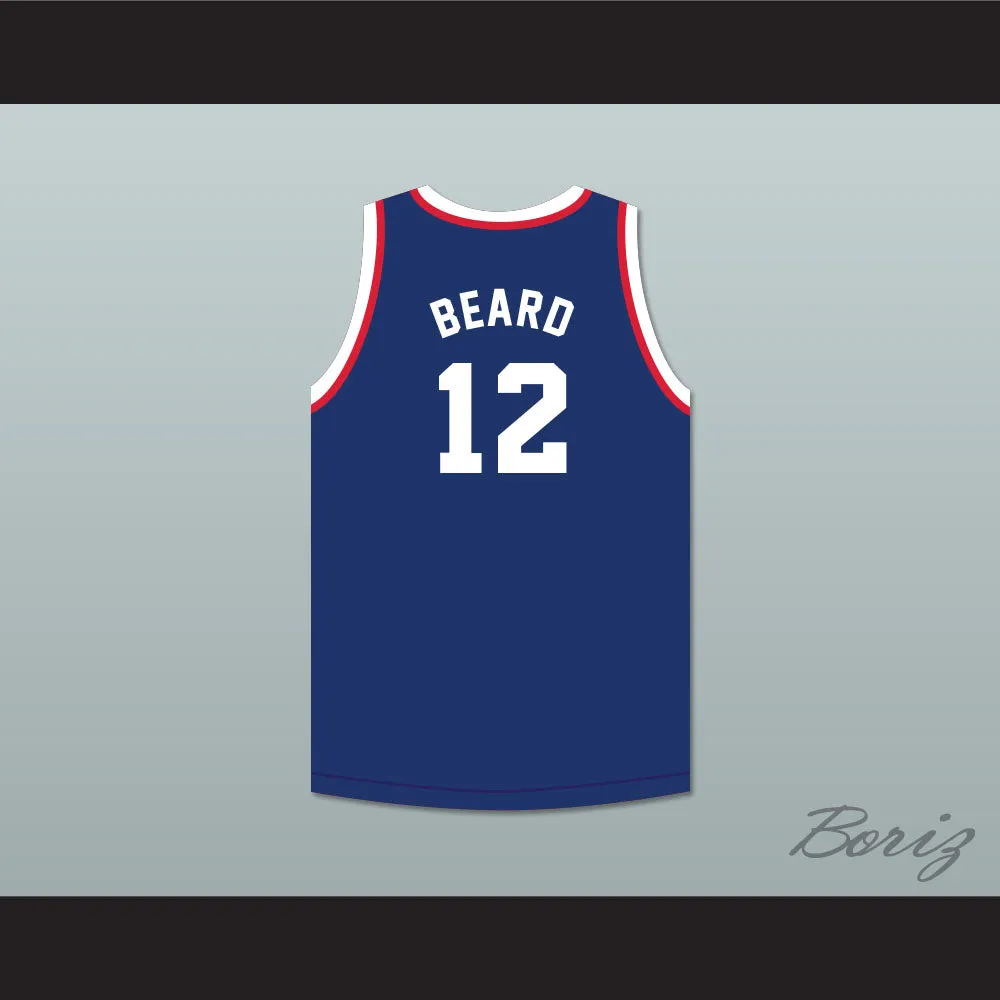 Ralph Beard 12 Indianapolis Olympians Blue Basketball Jersey