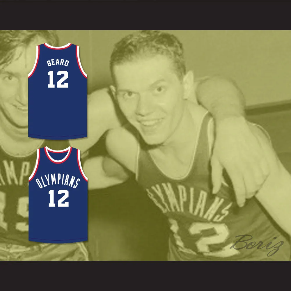 Ralph Beard 12 Indianapolis Olympians Blue Basketball Jersey