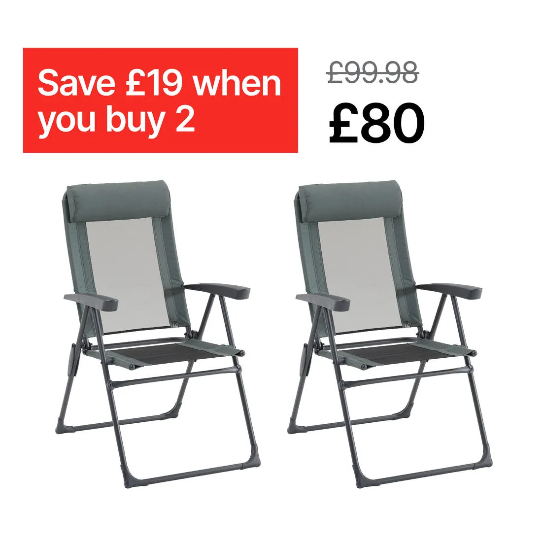 RECLINING SEAT - COMFORTABLE & FOLDING - CAMPING