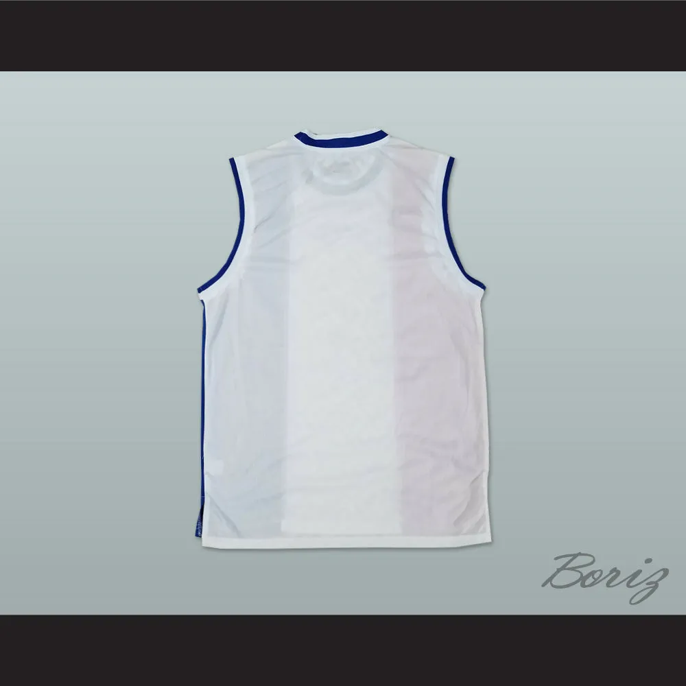 Red White and Blue with Stars Basketball Jersey