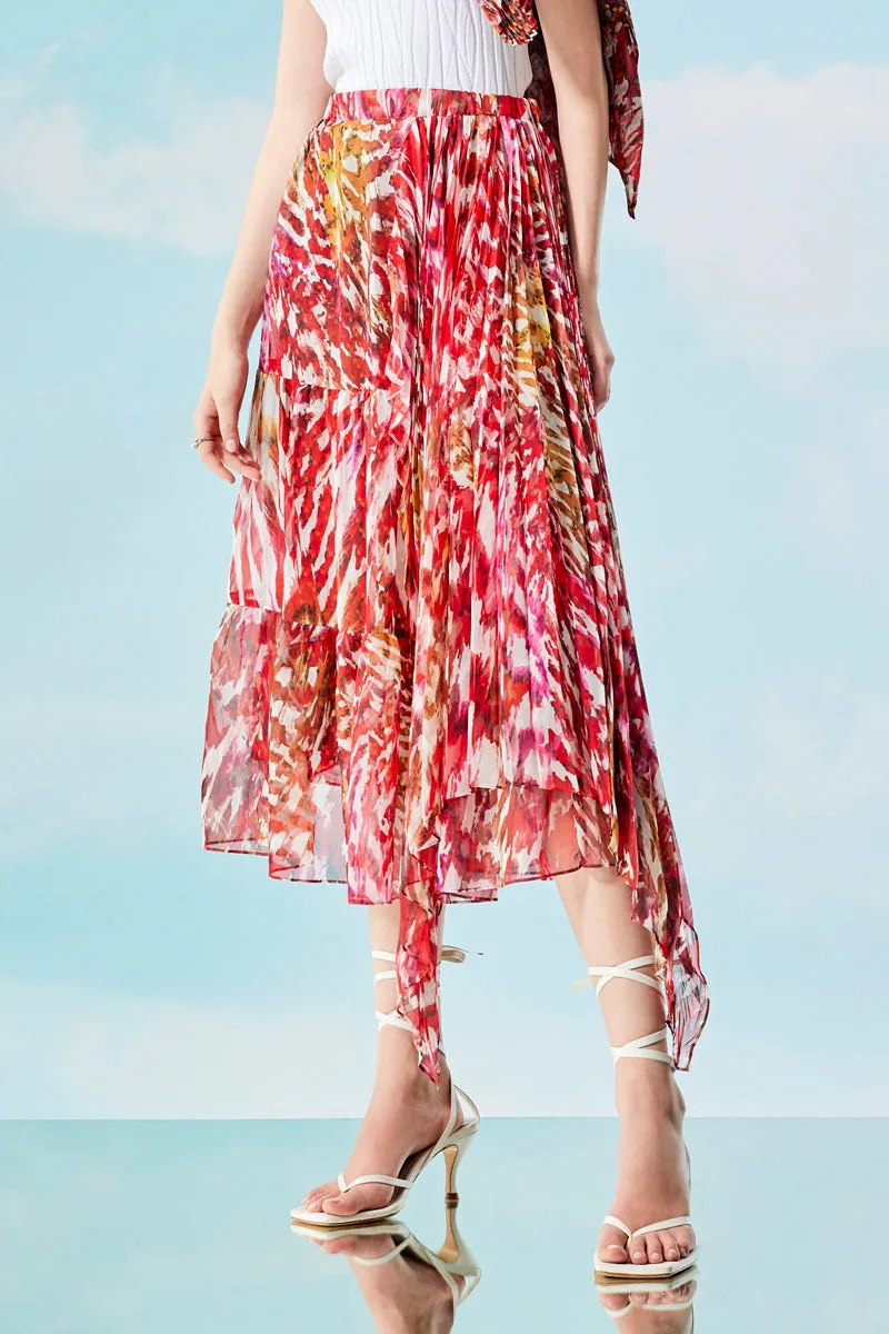 Redpoll Pleated Merged Skirt