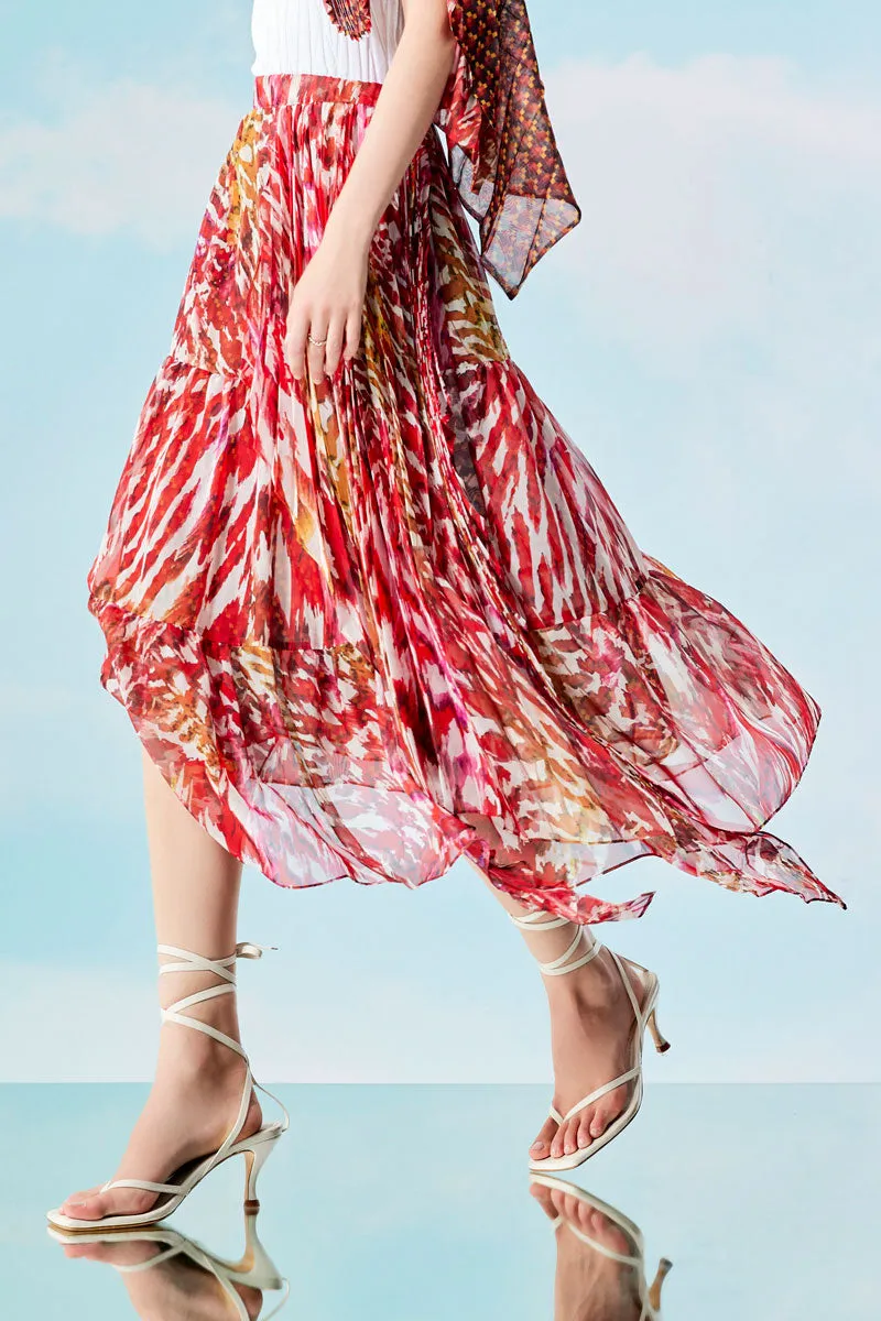 Redpoll Pleated Merged Skirt