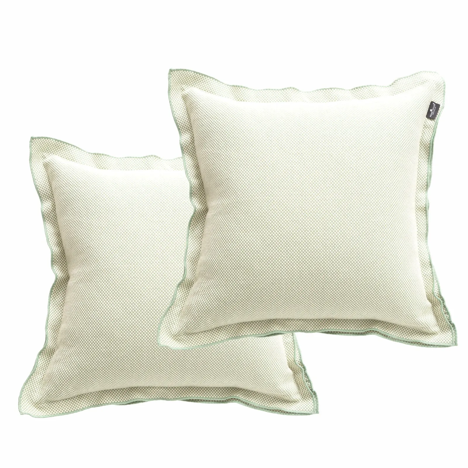 Renee Taylor Campbell Stone washed Yarn-dyed Cushion Twin Pack 50 x 50 Cms Polyester Filled Sage