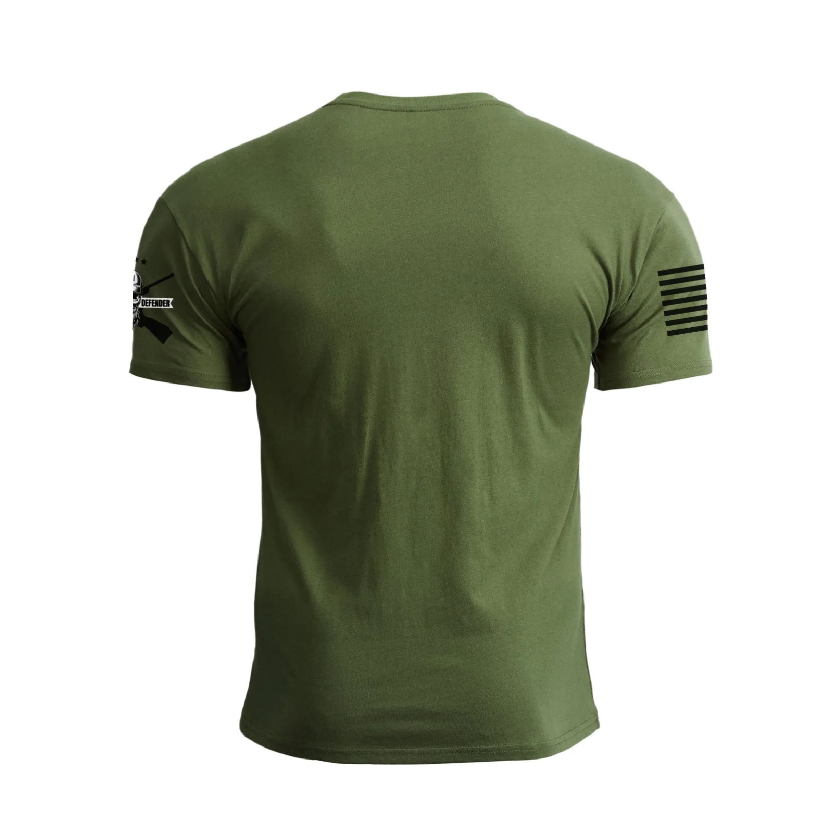 RETRO SPARTAN USA FLAG 100% COTTON GRAPHIC TEE